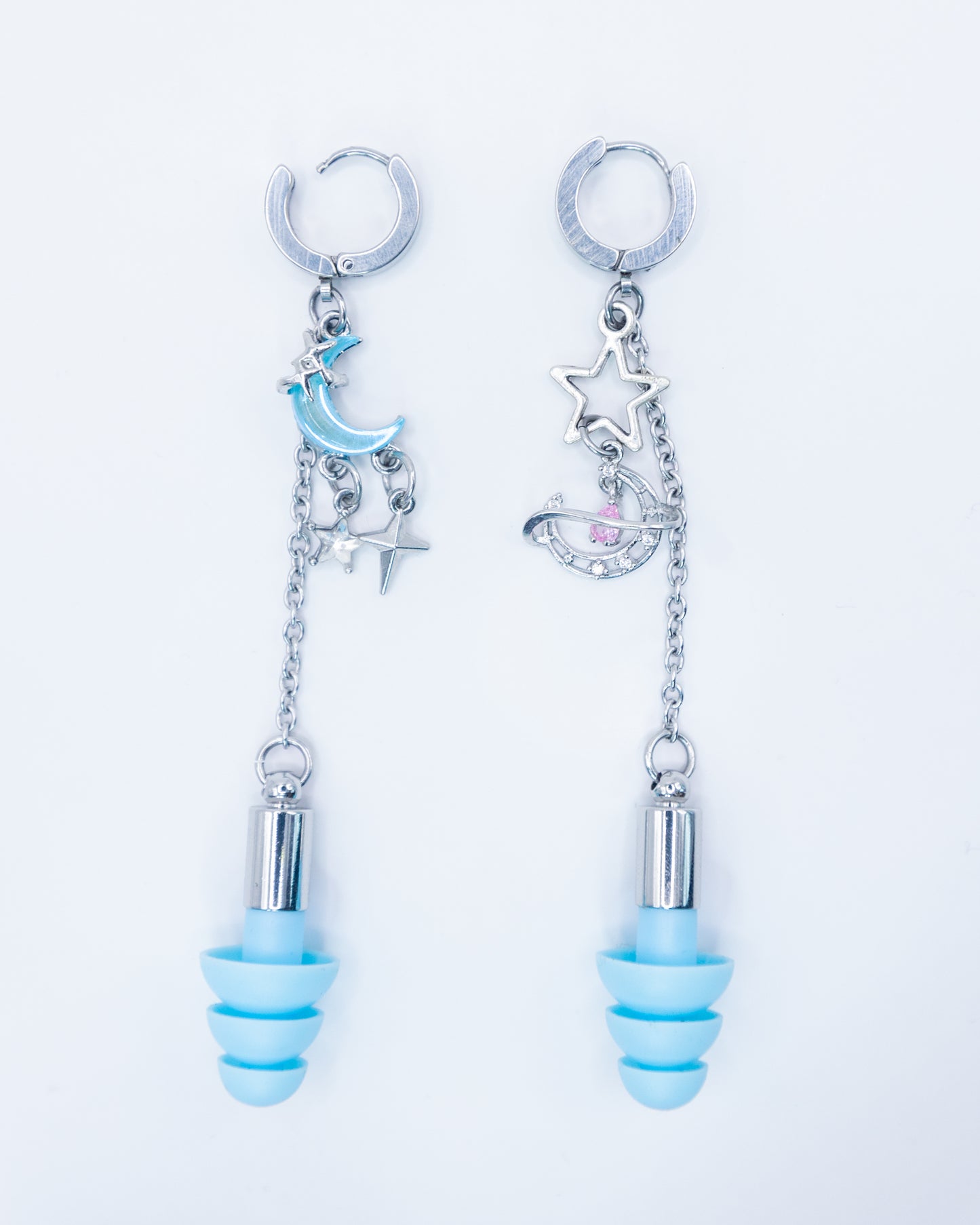Mismatched Fairy Princess Clicker Ear Plug Earrings (Halloween 2025)
