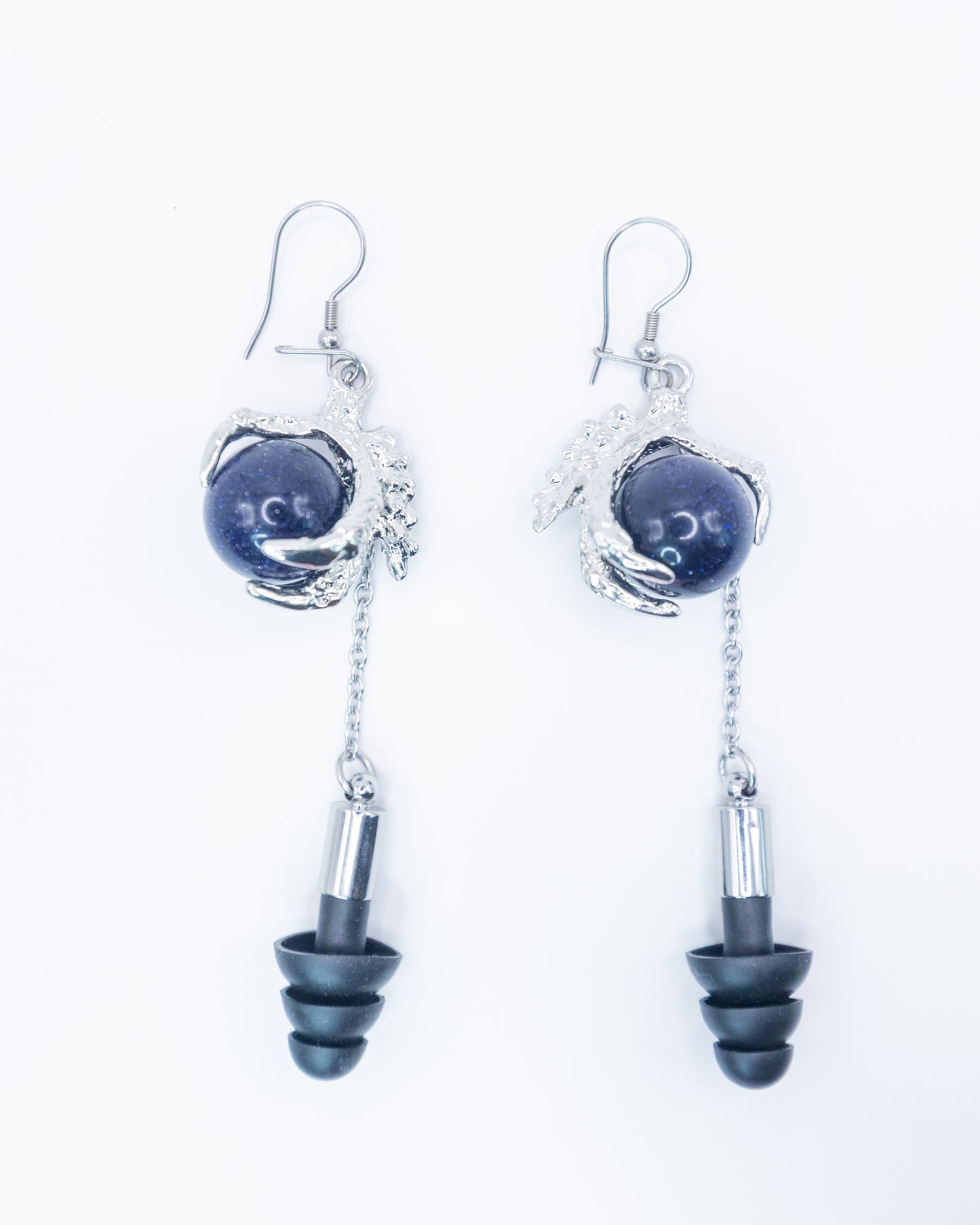 Dragon Claw French Hook Ear Plug Earrings (Halloween 2025)