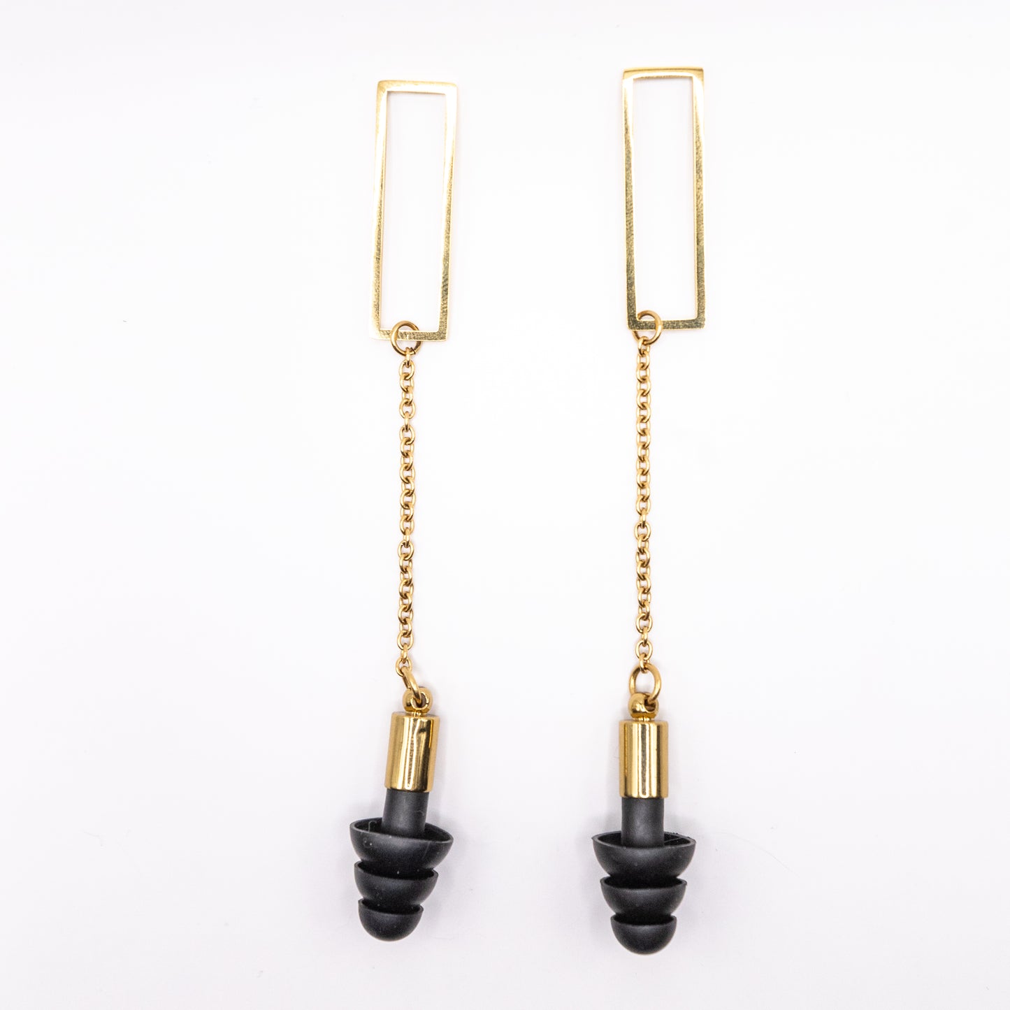 Plain Gold Ear Plug Ear Crowns (no piercings needed)