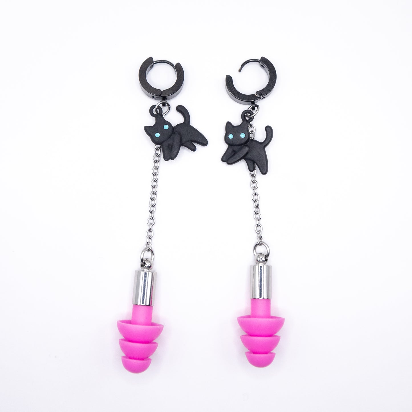 Cat Clicker Ear Plug Earrings