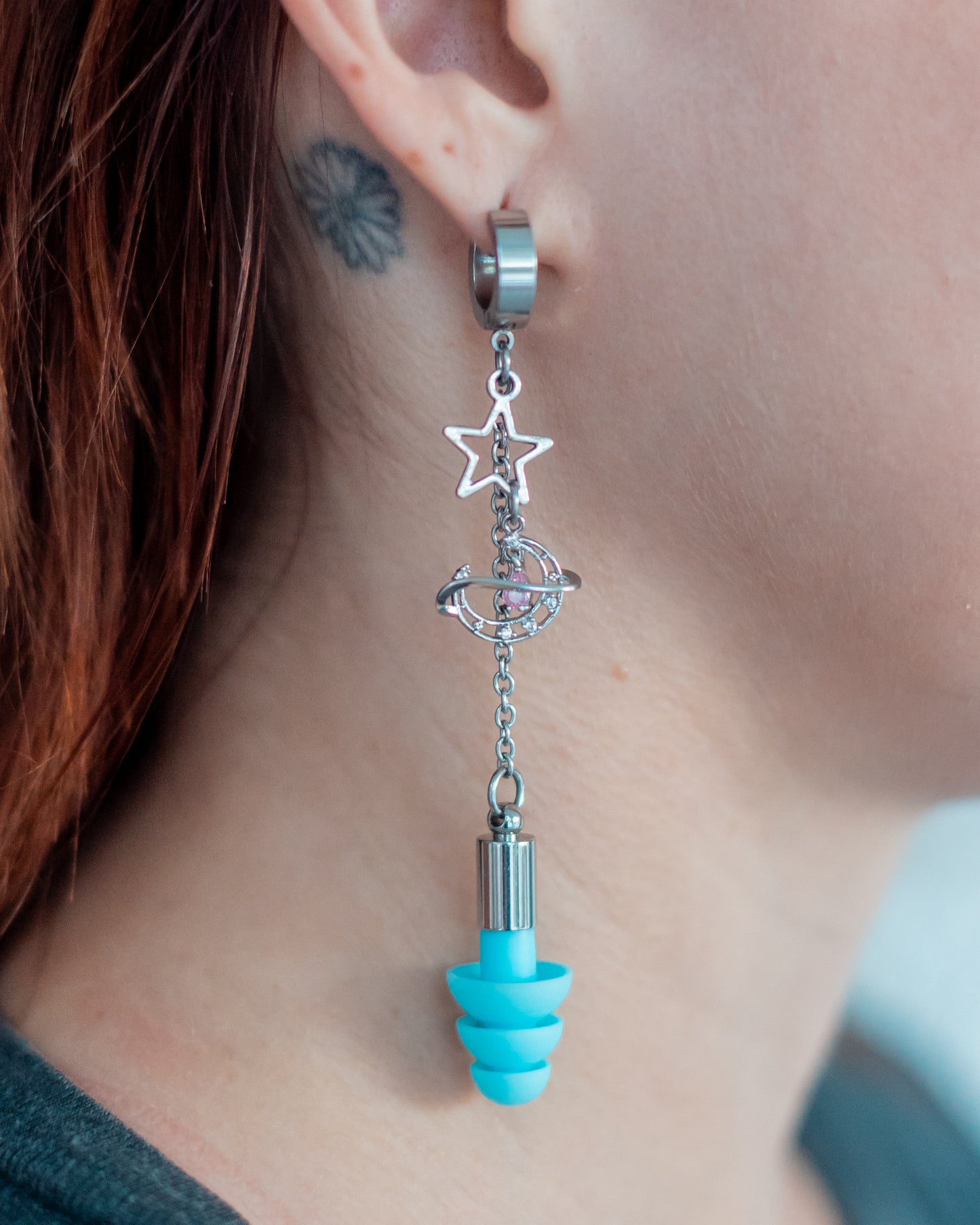 Mismatched Fairy Princess Clicker Ear Plug Earrings (Halloween 2025)