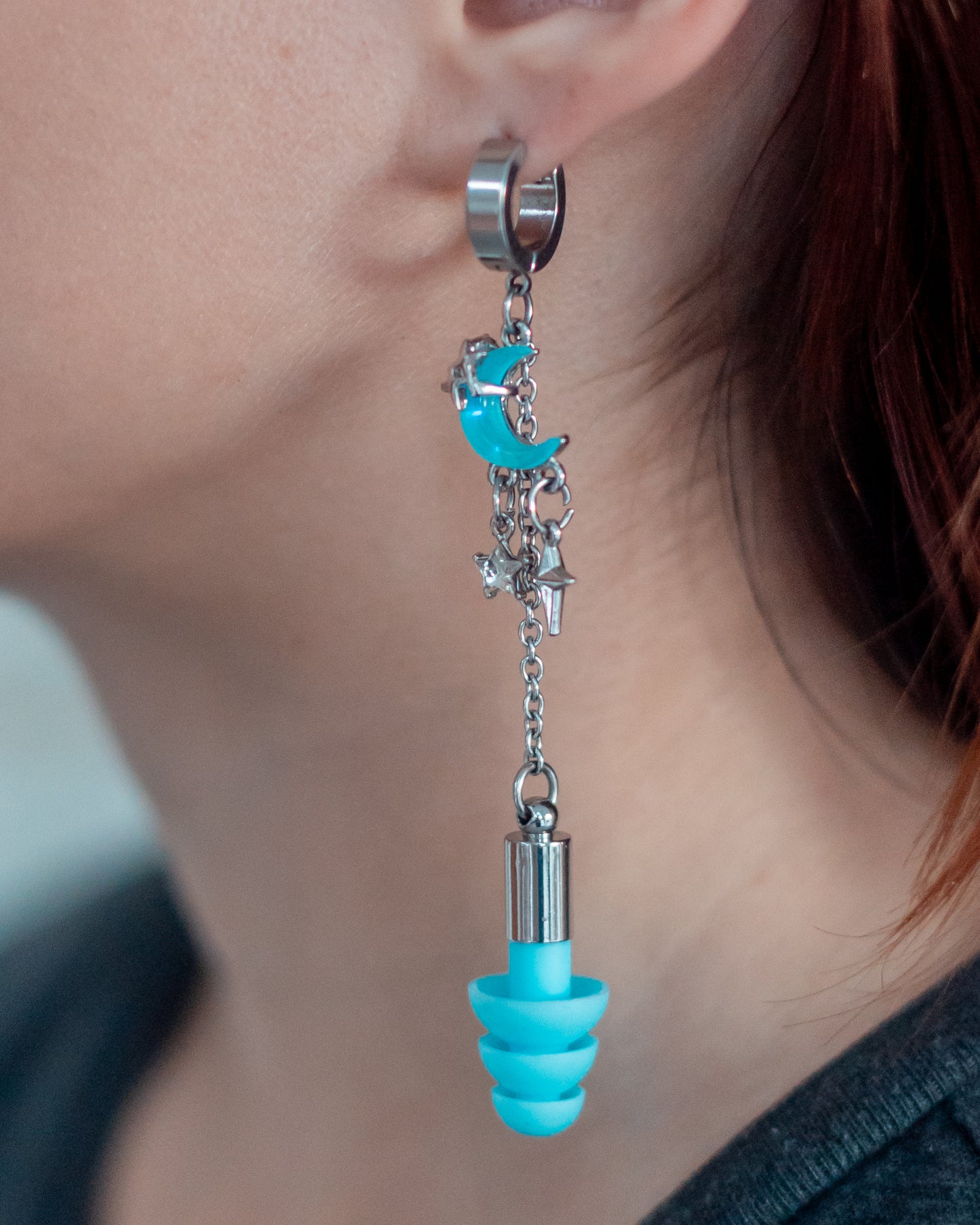 Mismatched Fairy Princess Clicker Ear Plug Earrings (Halloween 2025)